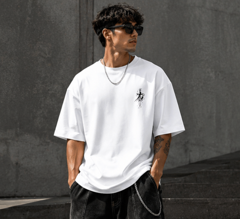 Zoro Oversized Anime T-Shirt | One Piece Streetwear Terry Cotton Tee