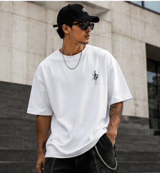 Zoro Oversized Anime T-Shirt | One Piece Streetwear Terry Cotton Tee